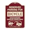 Signmission Reserved Parking for Bicycle Unauthorized Vehicles Towed Away Alum Sign, 24" x 18", BU-1824-23131 A-DES-BU-1824-23131 - alternate 1